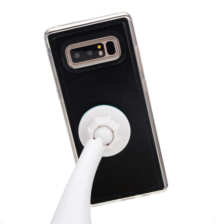 Detachable 2-in-1 Silk Texture Leather Wallet Cover for Samsung Galaxy Note 8 SM-N950 - Black-7