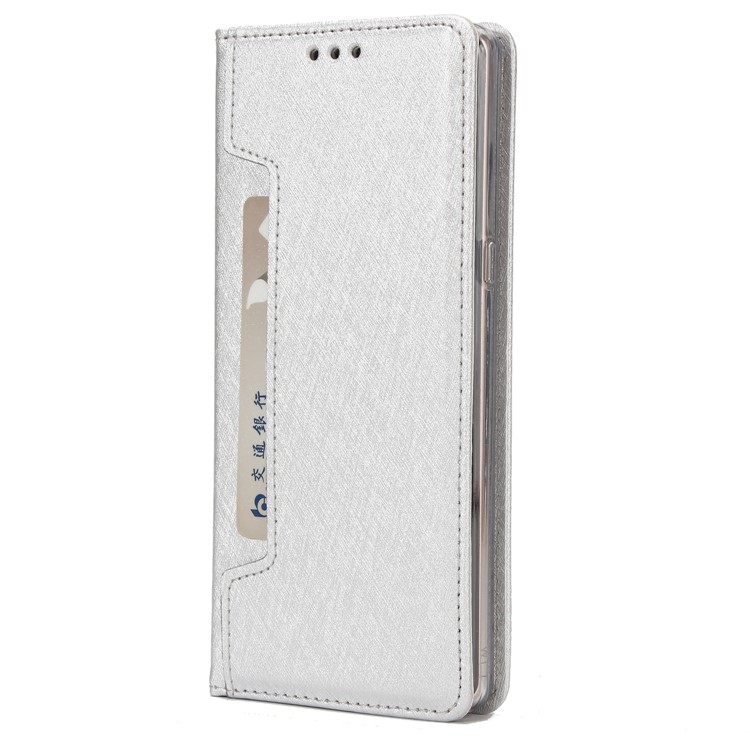 Detachable 2-in-1 Silk Texture Leather Wallet Case for Samsung Galaxy Note 8 SM-N950 - Silver-2
