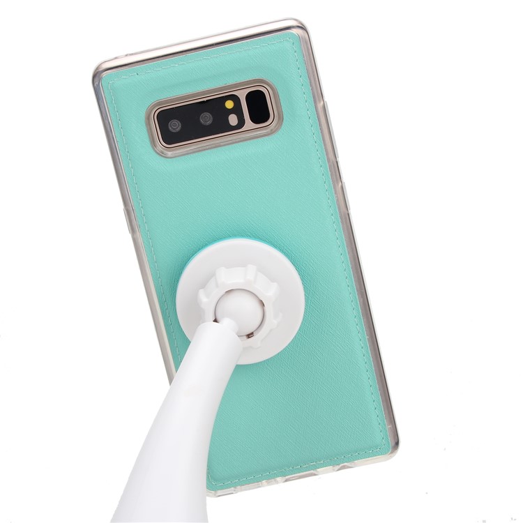 Detachable 2-in-1 Silk Texture Leather Wallet Mobile Phone Cover for Samsung Galaxy Note 8 SM-N950 - Green-7