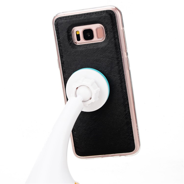 Detachable 2-in-1 Silk Texture Leather Wallet Cover for Samsung Galaxy S8 SM-G950 - Black-7