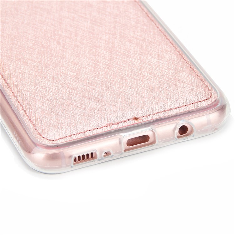 Detachable 2-in-1 Silk Texture Leather Wallet Shell for Samsung Galaxy S8 SM-G950 - Rose Gold-11