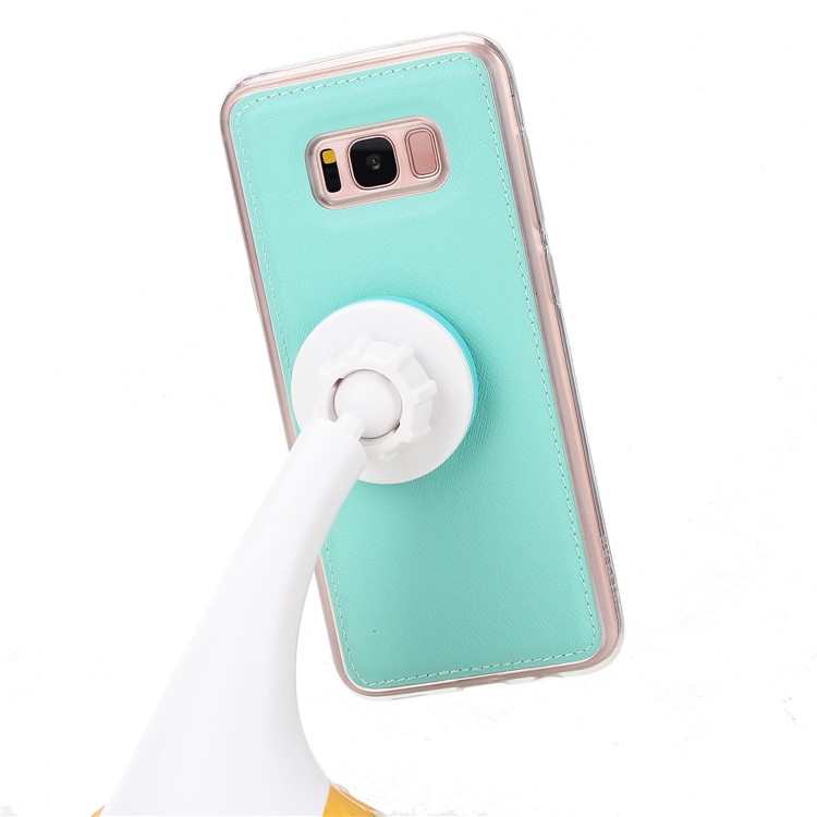 Detachable 2-in-1 Silk Texture Leather Wallet Mobile Phone Cover for Samsung Galaxy S8 SM-G950 - Green-7