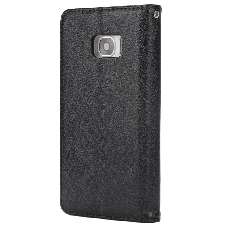 Silk Texture Detachable 2-in-1 Leather Wallet Case for Samsung Galaxy S7 G930 - Black-3