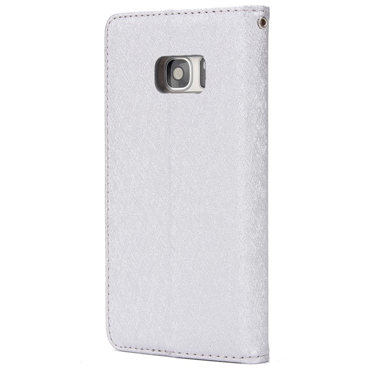 Silk Texture Detachable 2-in-1 Leather Wallet Cover for Samsung Galaxy S7 G930 - Silver-3