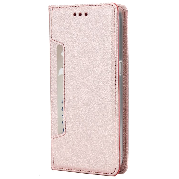 Silk Texture Detachable 2-in-1 Leather Wallet Shell for Samsung Galaxy S7 G930 - Rose Gold-2