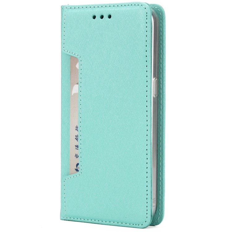 Silk Texture Detachable 2-in-1 Leather Wallet Mobile Case for Samsung Galaxy S7 G930 - Cyan-2