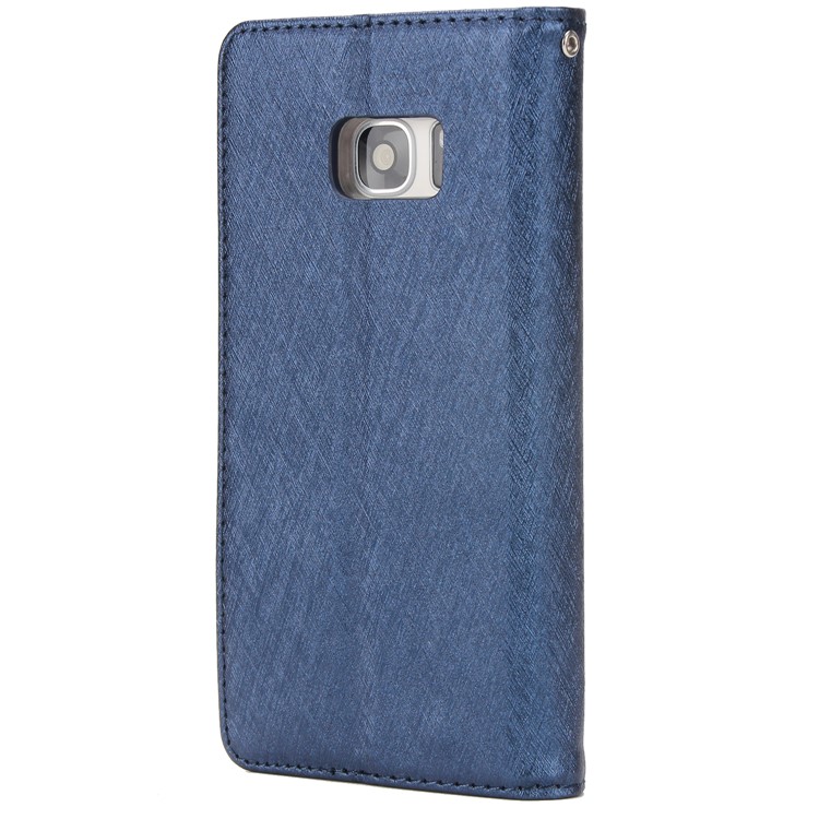 Silk Texture Detachable 2-in-1 Leather Stand Phone Cover for Samsung Galaxy S7 G930 - Blue-3