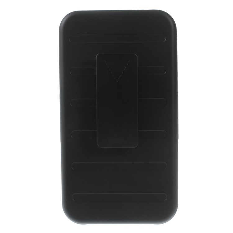 Belt Clip Kickstand PC Silicone Phone Case for Samsung Galaxy J7 SM-J700F - Black-3