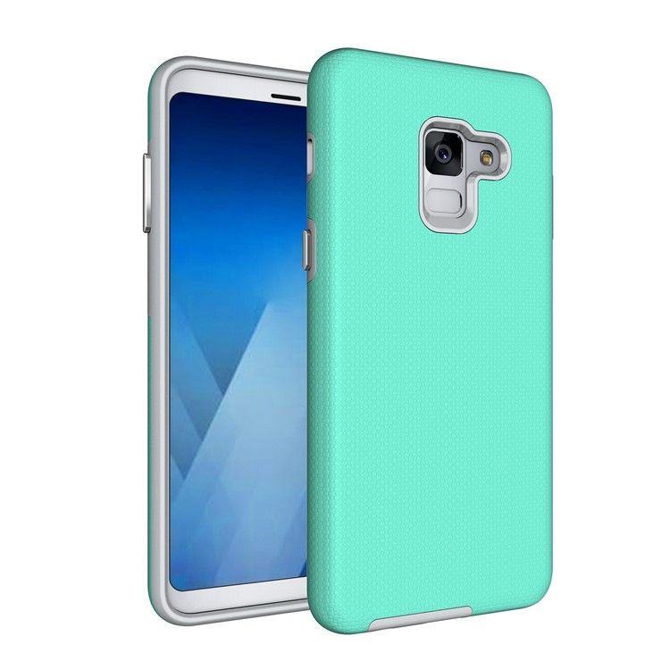 

Anti-skid Hybrid PC + TPU Armor Phone Case for Samsung Galaxy A8 (2018) - Cyan, Galaxy A8 (2018)