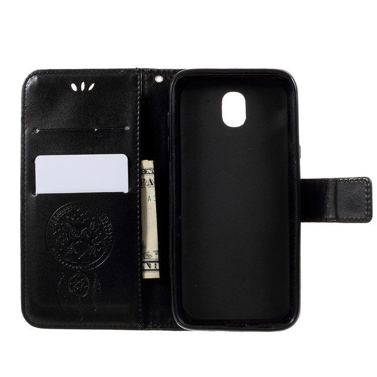 Imprint Owl Dream Catcher Pattern PU Leather Case for Samsung Galaxy J5 (2017) EU Version/J5 Pro (2017) - Black-10
