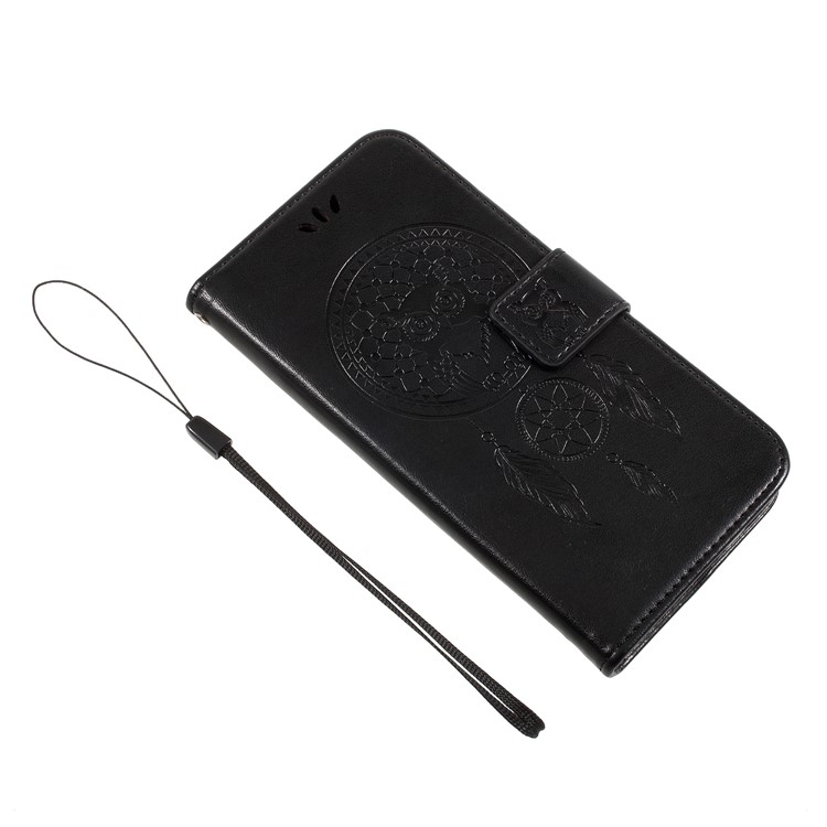 Imprint Owl Dream Catcher Pattern PU Leather Case for Samsung Galaxy J5 (2017) EU Version/J5 Pro (2017) - Black-11