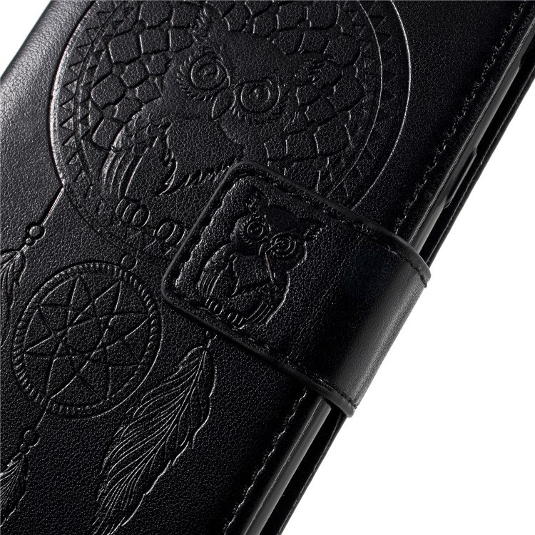 Imprint Owl Dream Catcher Pattern PU Leather Case for Samsung Galaxy J5 (2017) EU Version/J5 Pro (2017) - Black-6