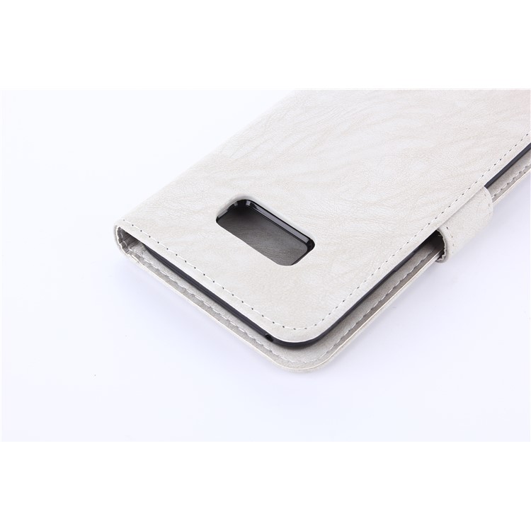2-in-1 Leather Wallet Cover + Detachable TPU Mobile Case for Samsung Galaxy S8 Plus SM-G955 - White-6