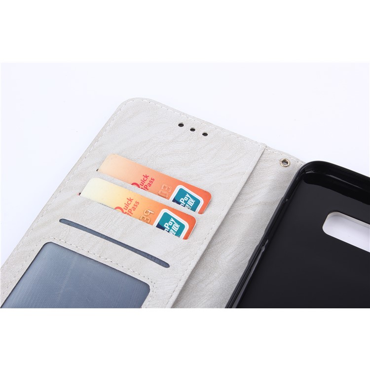 2-in-1 Leather Wallet Cover + Detachable TPU Mobile Case for Samsung Galaxy S8 Plus SM-G955 - White-8