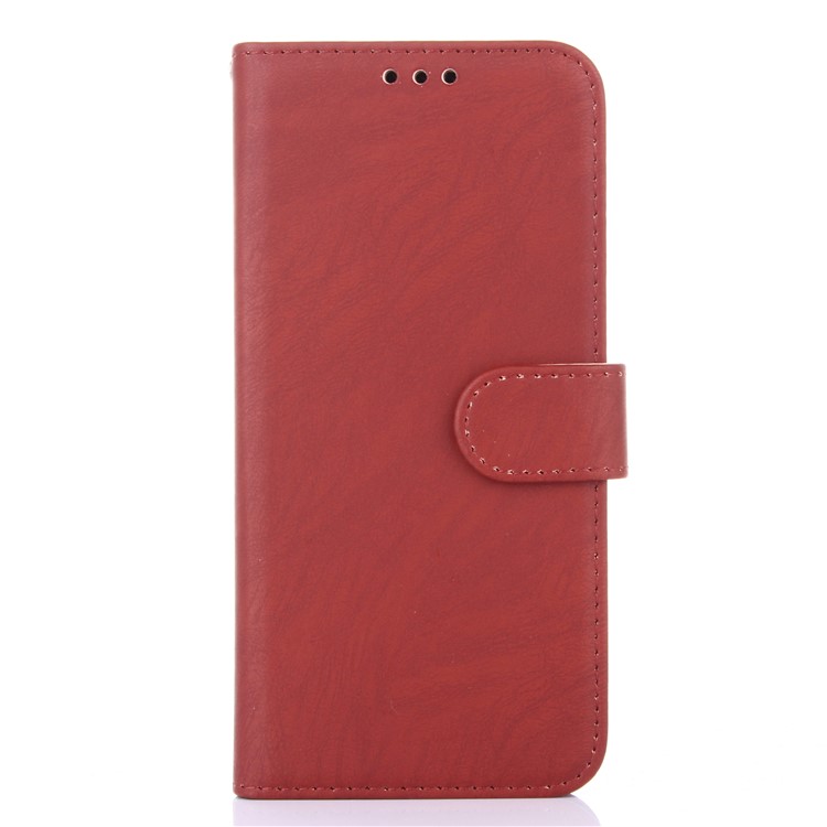 2-in-1 Leather Wallet Cover + Detachable TPU Case Shell for Samsung Galaxy S8+ SM-G955 - Brown-1
