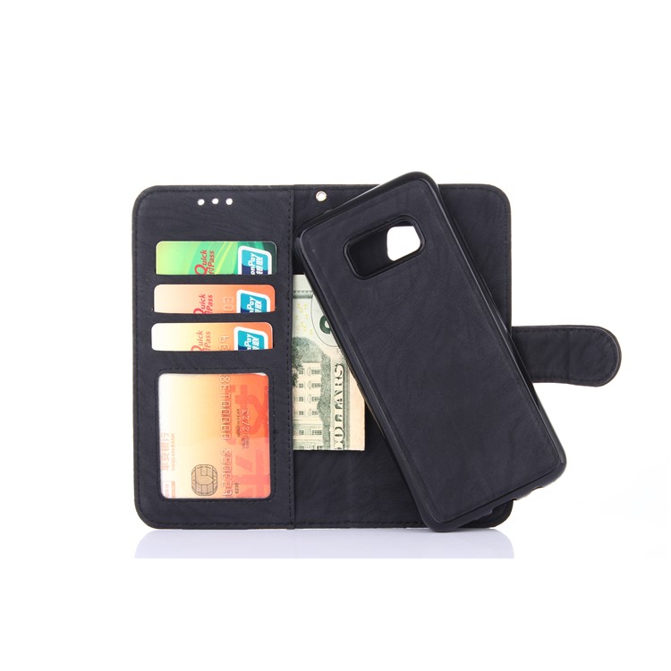 Detachable 2-in-1 Leather Wallet Cover + TPU Case for Samsung Galaxy S8 SM-G950 - Black-4