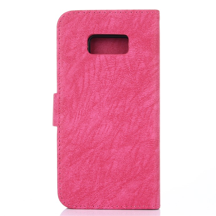 Detachable 2-in-1 Leather Wallet Cover + TPU Back Shell for Samsung Galaxy S8 SM-G950 - Rose-2
