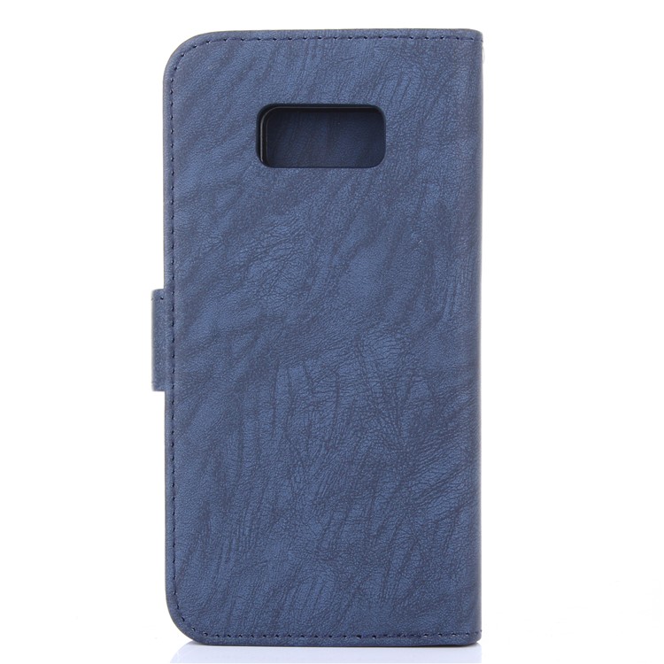 Detachable 2-in-1 Leather Wallet Cover + TPU Mobile Case for Samsung Galaxy S8 SM-G950 - Dark Blue-2