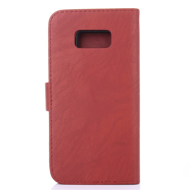 Detachable 2-in-1 Leather Wallet Cover + TPU Mobile Shell for Samsung Galaxy S8 SM-G950 - Brown-2