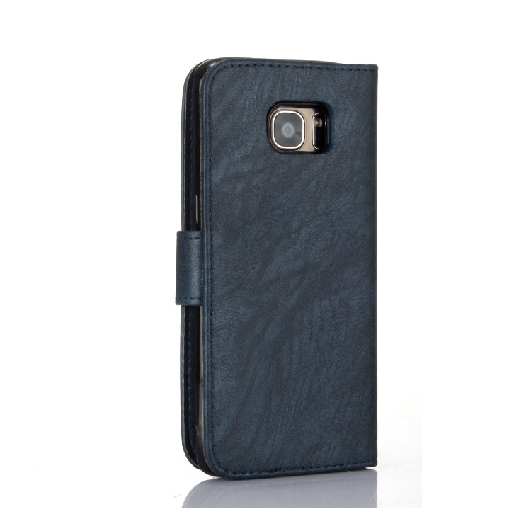 Detachable 2-in-1 Leather Wallet Cover + TPU Cell Phone Case for Samsung Galaxy S7 edge SM-G935 - Dark Blue-2