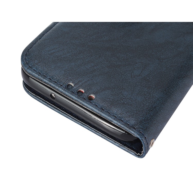 Detachable 2-in-1 Leather Wallet Cover + TPU Cell Phone Case for Samsung Galaxy S7 edge SM-G935 - Dark Blue-8