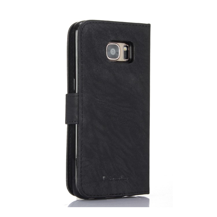 Detachable 2-in-1 Leather Wallet Cover + TPU Mobile Cover Case for Samsung Galaxy S7 edge SM-G935 - Black-2