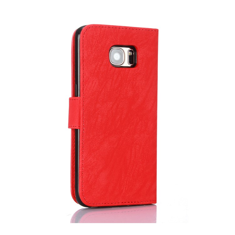 Detachable 2-in-1 Leather Wallet Cover + TPU Protective Case Shell for Samsung Galaxy S7 edge SM-G935 - Red-2