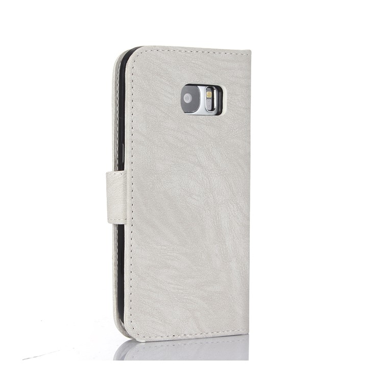 Detachable 2-in-1 Leather Wallet Cover Shell + TPU Back Cover for Samsung Galaxy S7 G930 - White-2