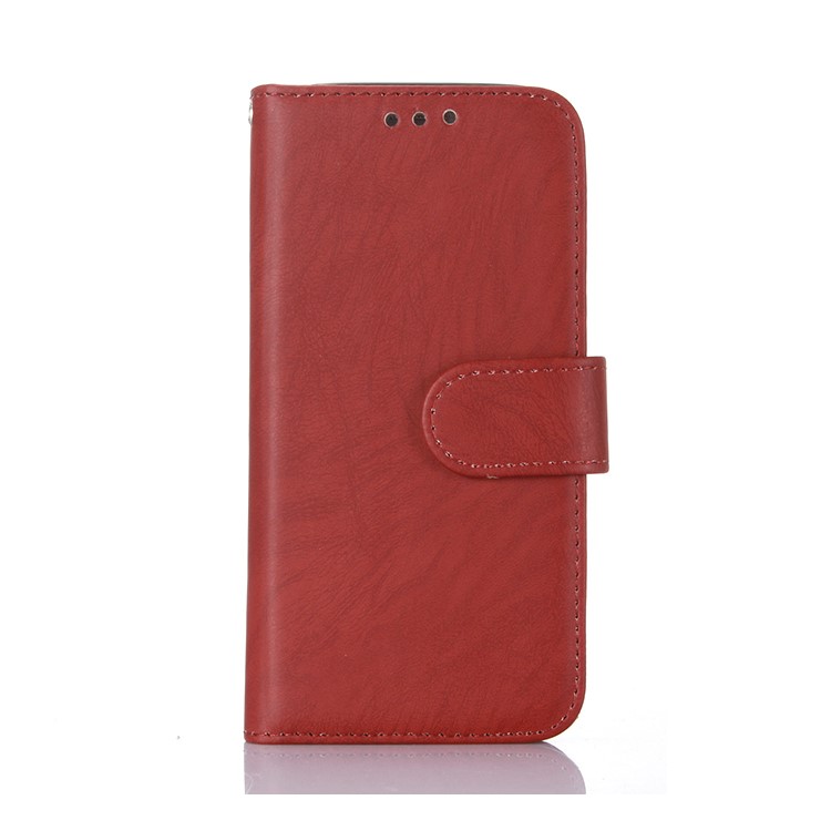 Detachable 2-in-1 Leather Wallet Cover Shell + TPU Back Phone Casing for Samsung Galaxy S7 G930 - Brown-1