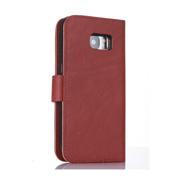 Detachable 2-in-1 Leather Wallet Cover Shell + TPU Back Phone Casing for Samsung Galaxy S7 G930 - Brown-2