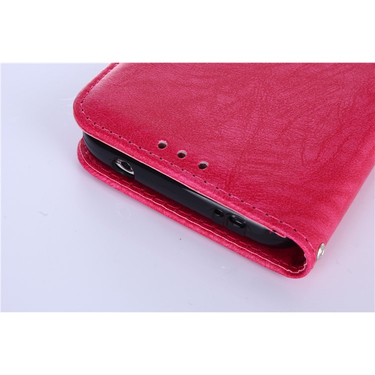 Detachable 2-in-1 PU Leather Wallet Cover + TPU Back Case for Samsung Galaxy S5 SM-G900 - Rose-8
