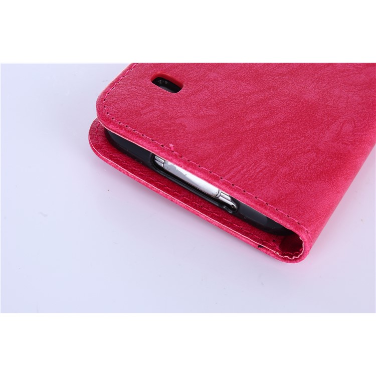 Detachable 2-in-1 PU Leather Wallet Cover + TPU Back Case for Samsung Galaxy S5 SM-G900 - Rose-9