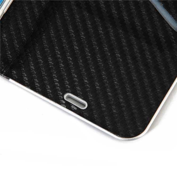 Carbon Fiber Texture Auto-absorbed Leather Case with Card Holder for Samsung Galaxy S8 SM-G950 - Black-10