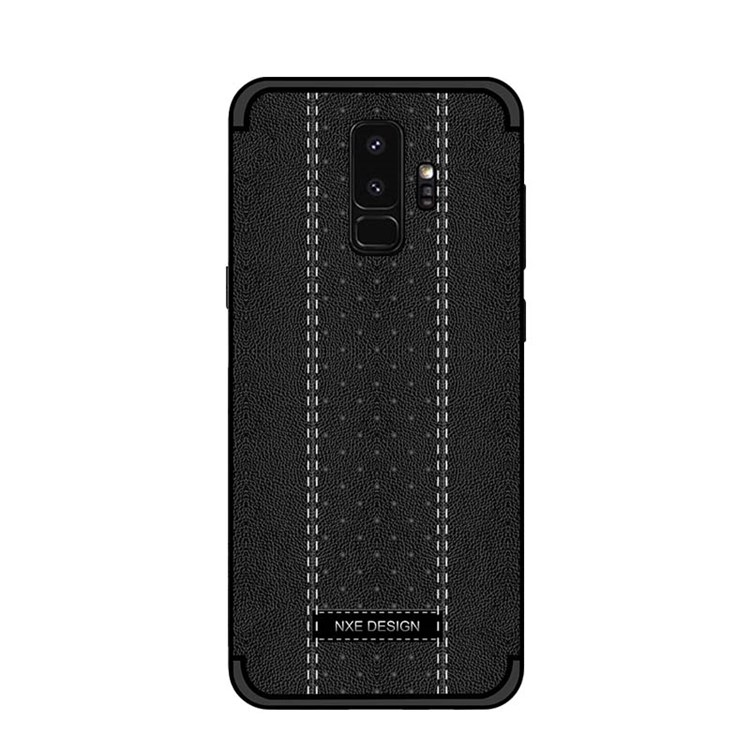 NXE Stitching PU Leather Coated TPU Case for Samsung Galaxy S9+ G965 - Black-2