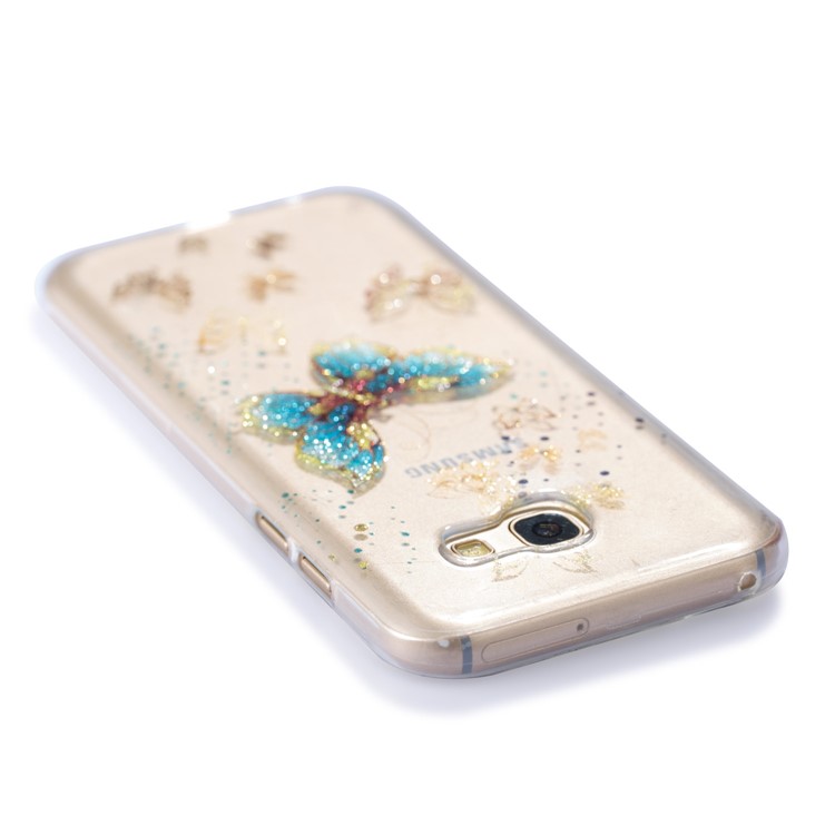 Glitter Powder IMD TPU Protection Back Phone Case for Samsung Galaxy A5 (2017) - Pretty Butterflies-5
