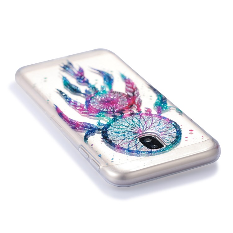 Clear IMD Glitter Powder Patterned TPU Phone Accessory Cover for Samsung Galaxy J3 Pro (2017) / J3 (2017) EU Version - Dream Catcher-5
