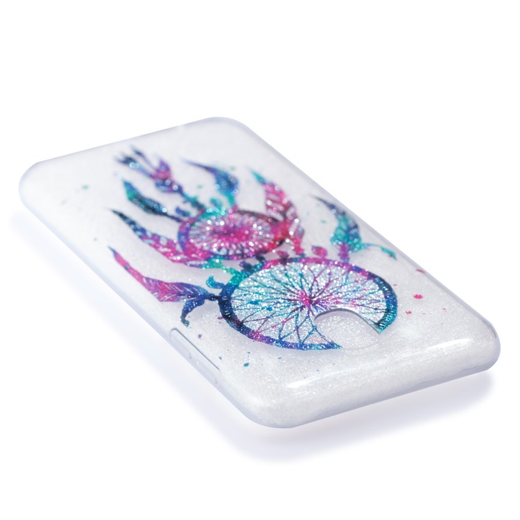 Clear IMD Glitter Powder Patterned TPU Cellphone Shell for Samsung Galaxy J5 Pro (2017) / J5 (2017) EU Version - Dream Catcher-5