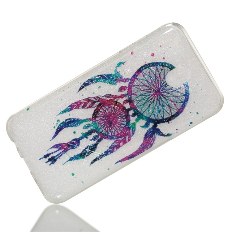 Clear IMD Glitter Powder Patterned TPU Phone Case for Samsung Galaxy J7 Pro (2017) / J7 (2017) EU Version - Dream Catcher-4