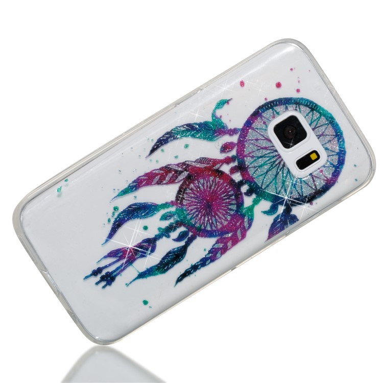 IMD Glitter Powder TPU Soft Case Shell for Samsung Galaxy S7 SM-G930 - Dream Catcher-3