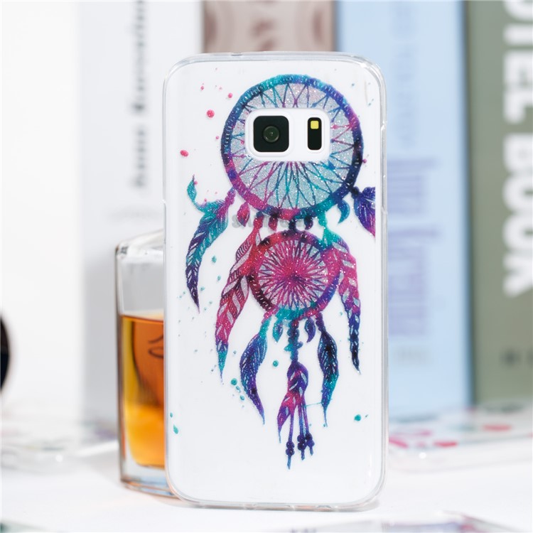 IMD Glitter Powder TPU Soft Case Shell for Samsung Galaxy S7 SM-G930 - Dream Catcher-4