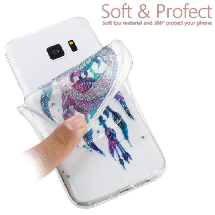 IMD Glitter Powder TPU Soft Case Shell for Samsung Galaxy S7 SM-G930 - Dream Catcher-6