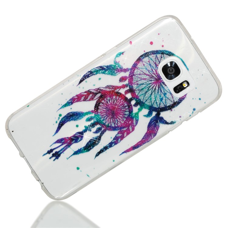 IMD Glitter Powder TPU Cell Phone Cover for Samsung Galaxy S7 edge SM-G935 - Dream Catcher-3