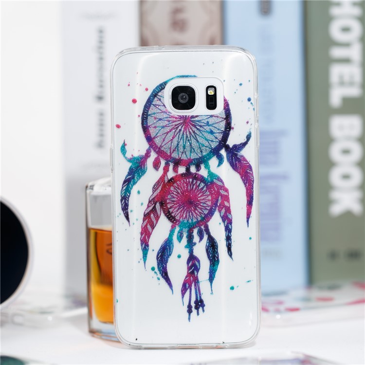 IMD Glitter Powder TPU Cell Phone Cover for Samsung Galaxy S7 edge SM-G935 - Dream Catcher-4