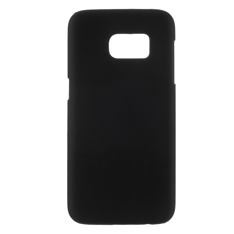Rubberized Hard Plastic Case for Samsung Galaxy S7 - Black-1