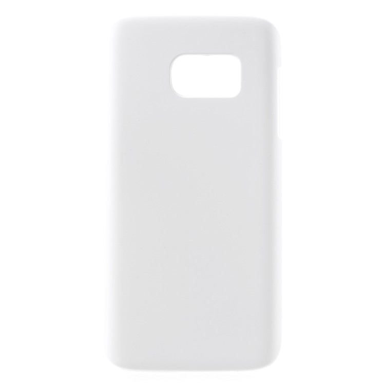 Rubberized Hard Shell Case for Samsung Galaxy S7 - White-1