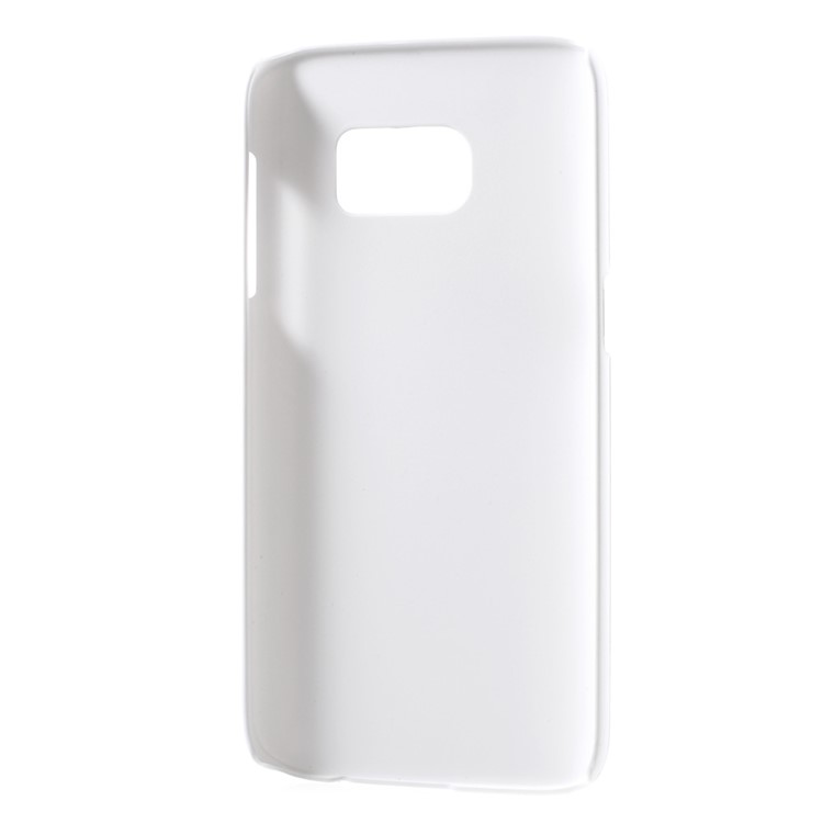 Rubberized Hard Shell Case for Samsung Galaxy S7 - White-3