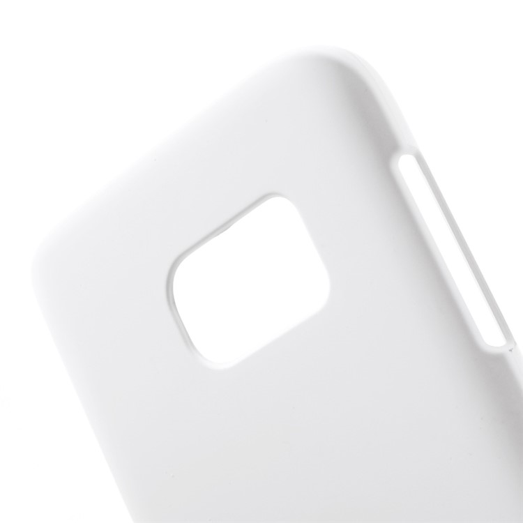 Rubberized Hard Shell Case for Samsung Galaxy S7 - White-5
