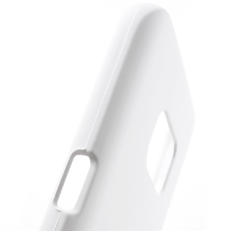 Rubberized Hard Shell Case for Samsung Galaxy S7 - White-6