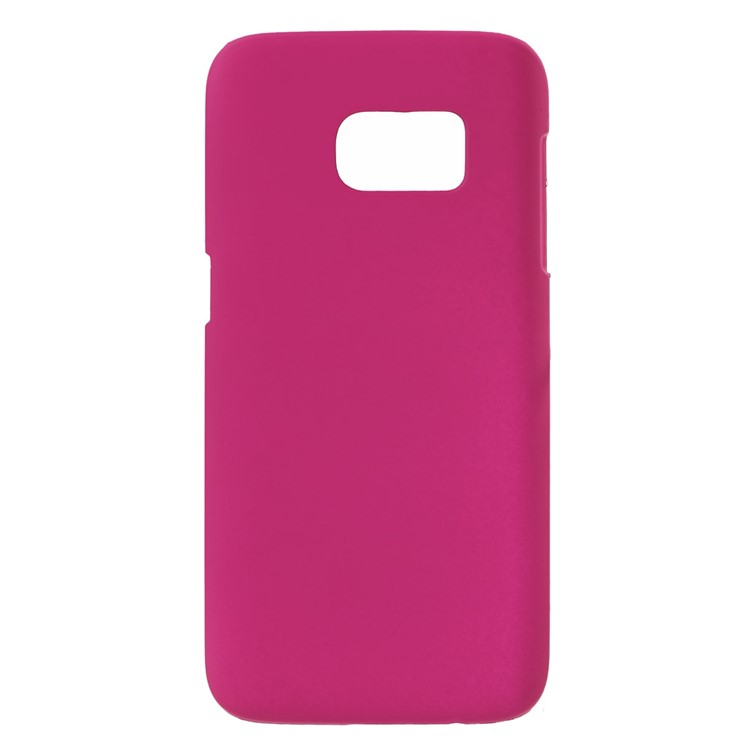 Rubberized Hard Phone Case for Samsung Galaxy S7 - Rose-1