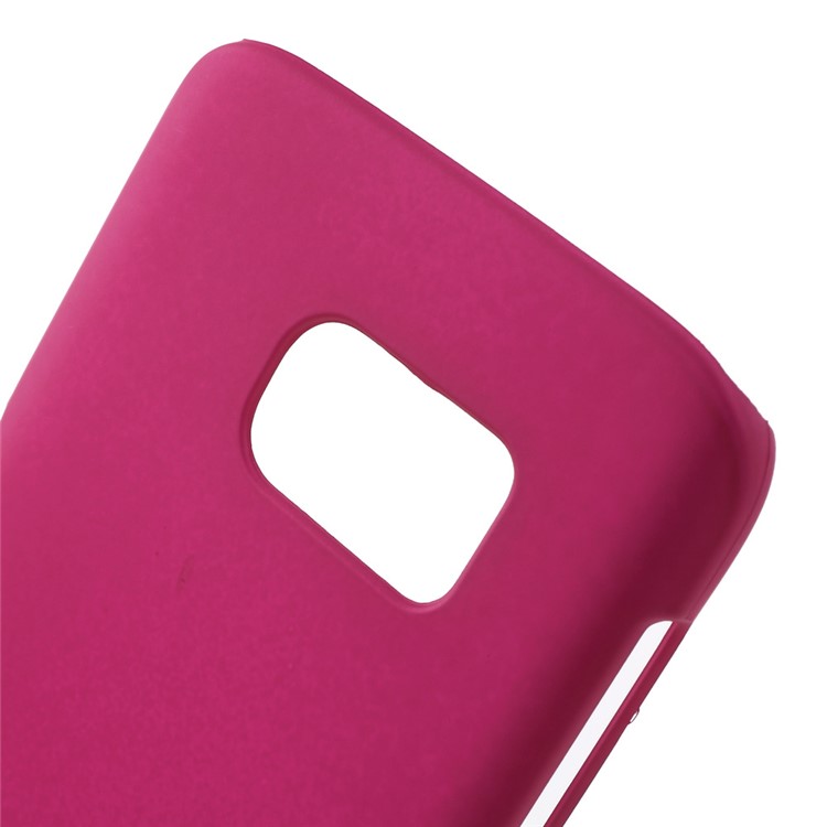 Rubberized Hard Phone Case for Samsung Galaxy S7 - Rose-5
